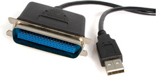 6 Ft. 1.8 M USB to Parallel Port Adapter - IEEE-1284 - Male/Male - USB to Cent