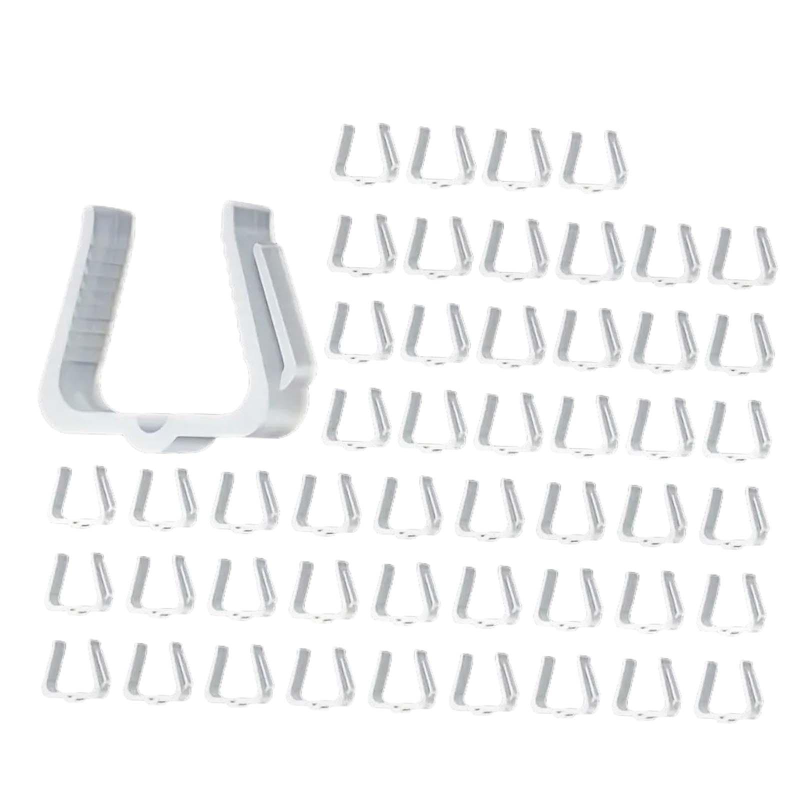 50x Christmas Light Clips Light Hooks Light Hanger Hooks for Eave Deck