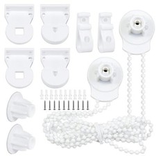 2 Set 25mm Roller Blind Fittings Plastic Brackets Beaded Chain Rolling Blind ...
