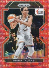 2022 Panini WNBA Prizm DIANA TAURASI #177 W25 RED WAVE PRIZM SP MERCURY