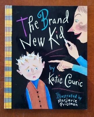 NEW HB w/dj The Brand New Kid by Katie Couric /Marjorie Priceman kids book 3-8yo