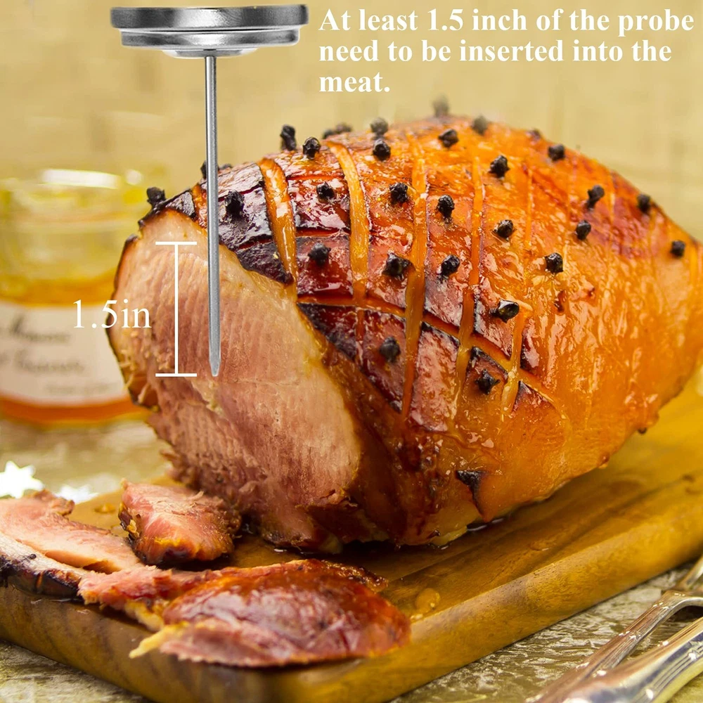Meat Thermometer Oven Safe, 2 Pieces Dishwasher Safe Meat Thermometers for Co...