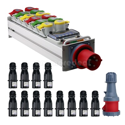 35KW 6-Way/12-Way Distribution Box 63A Power Distribution Box for Stage Lighting
