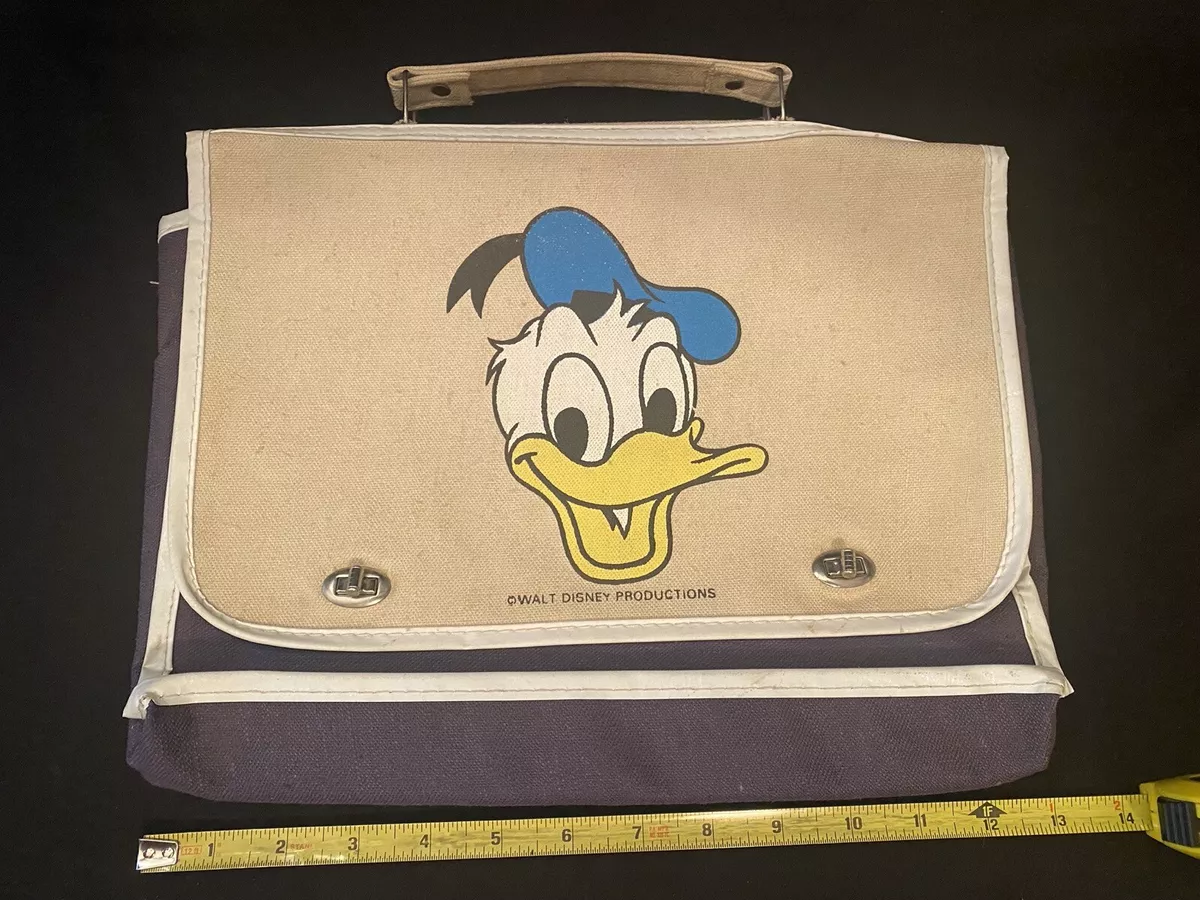 Vintage Walt Disney Donald Duck Canvas Book Bag Satchel Purse eBay