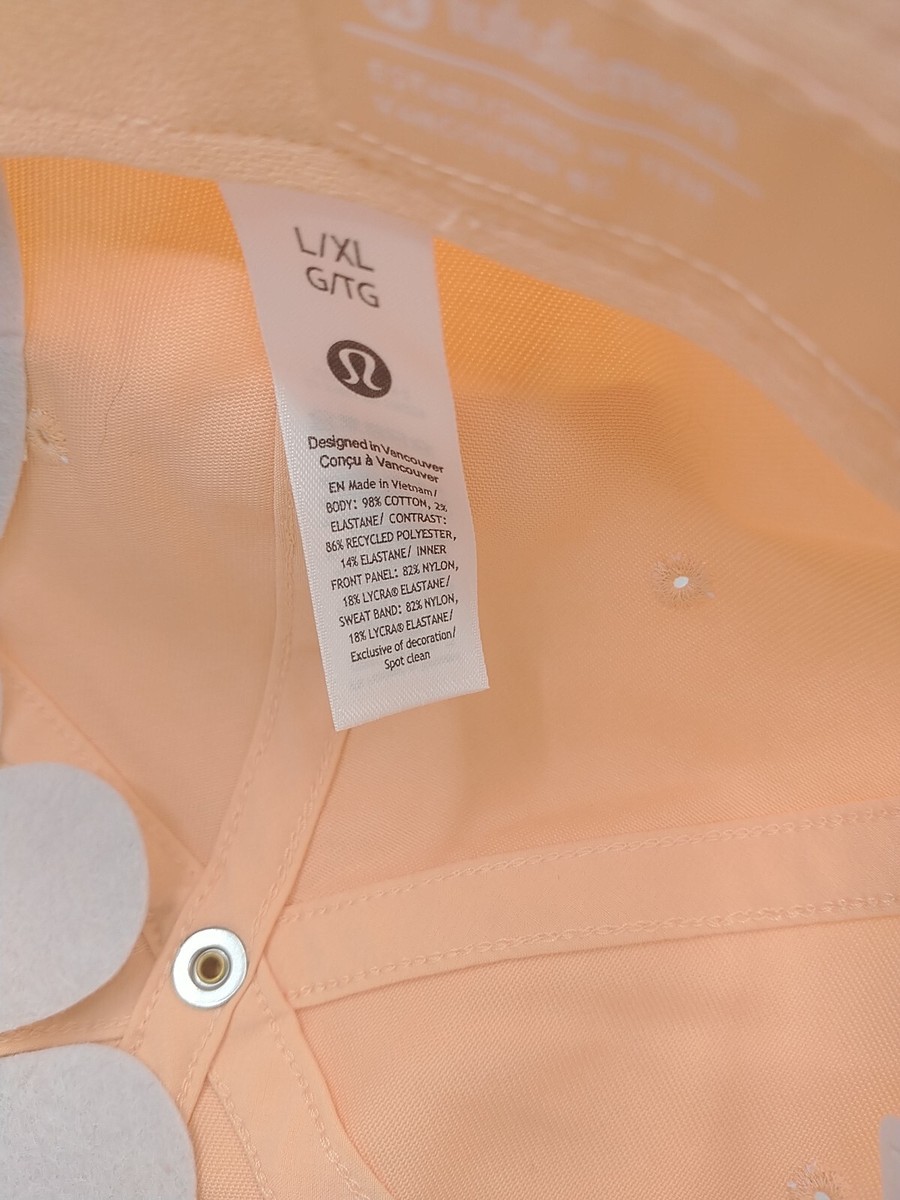 Lululemon Unisex Ball Cap Wordmark Peach Bellini/Glaze Pink  display picture 1