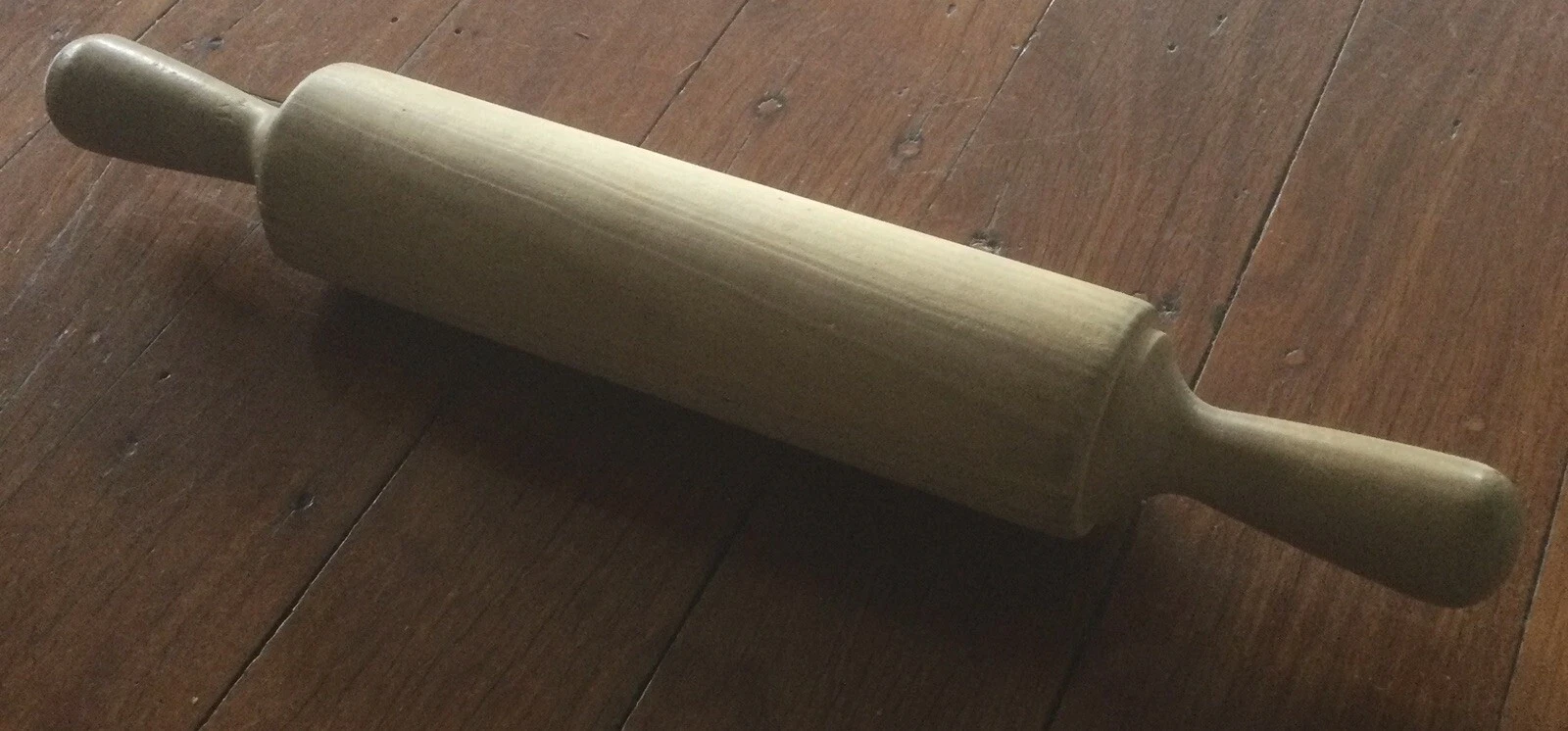 Vintage wooden carved rolling pin