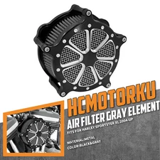 Air Cleaner Filter Gray Intake For Harley 2004-2022 Sportster XL 48 72 883 1200