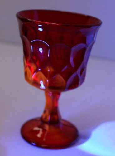 NORITAKE Perspective 2x Rubinrote Amberina Wasserkelche 5 oz 4 5/8 in Wein - Bild 4 von 8