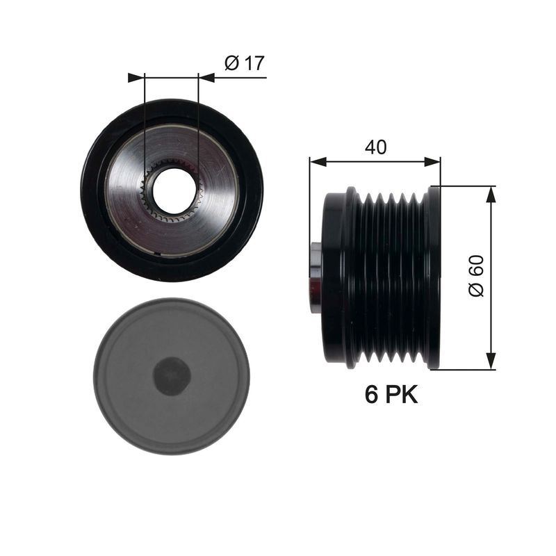 Gates OAP7153 Over Running Alternator Pulley - Image 12