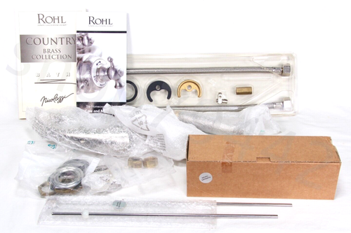 ROHL Country Collection Faucet & Parts Satin Nickel NEW Incomplete As Is Shown - Picture 4 of 10