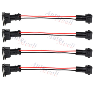 4x OBD2 to OBD1 EV1 Fuel Injector Conversion Harness For Acura Integra RSX S2000