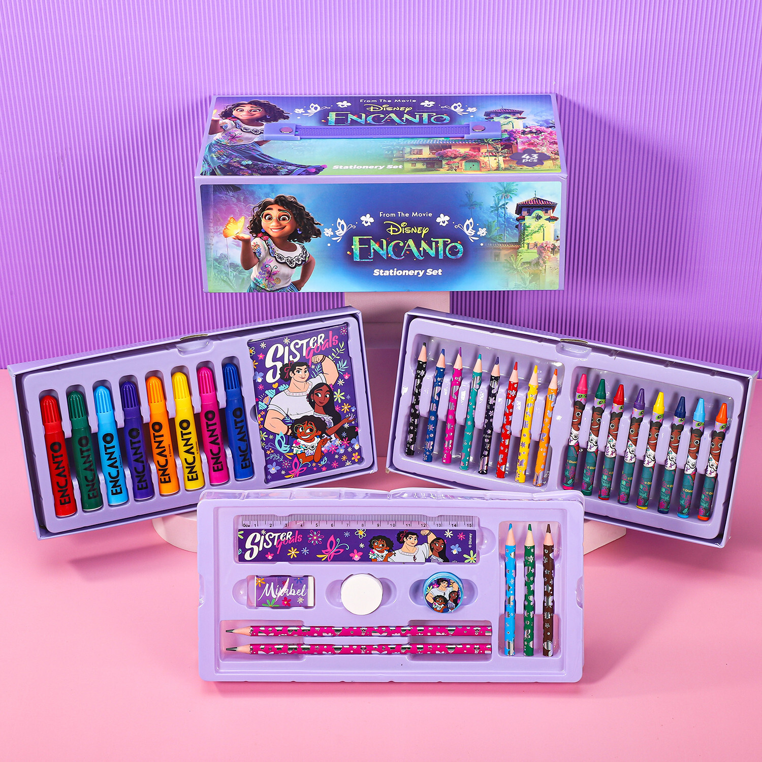 Encanto 34pcs Kids Colouring Art Set with Watercolour Felt Tip Pens ...