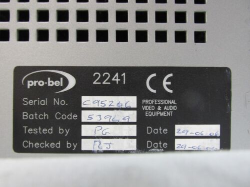 Panel de control de enrutador de video ProBel Pro-Bel 2241 TX Master Production Broadcasting - Imagen 7 de 11