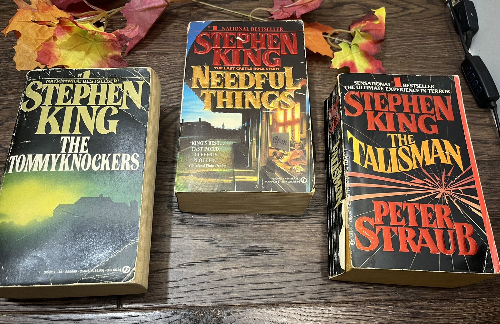 VTG Stephen King Paperback Bundle Talisman Needful Things Tommyknockers 1985-91