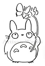 My Neighbor Totoro Chu Totoro vinyl decal butterfly sticker manga anime car