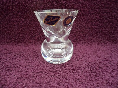 Royal Brierley Kristall 3 1/4'' Distelform kleine Vase, Top Zustand.