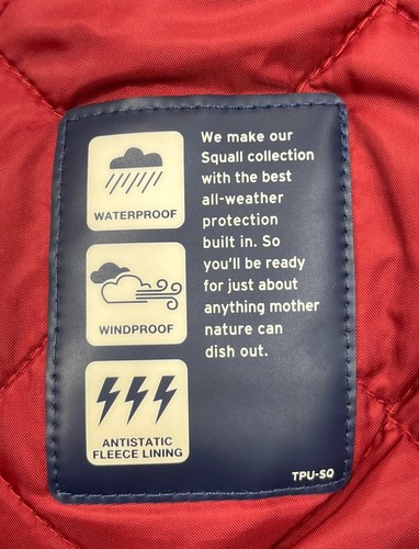 LANDS’ END Squall Parka Women’s Size XS 2-4 Red Waterproof Insulated Winter - Picture 6 of 21