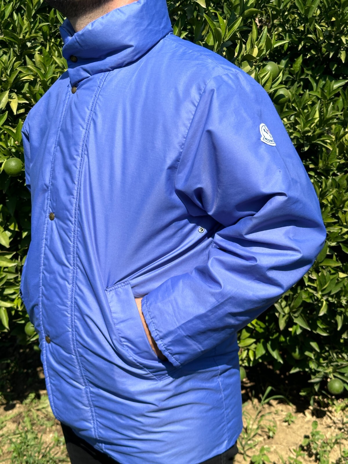Rare 1973 Moncler Grenoble Goose Down Piumino Quilted Puffer Jacket Size 2 M image 10