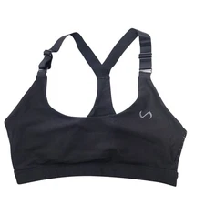 TLF Sports Bra Womens Size M Black Take Life Further
