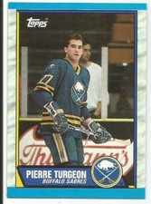 PIERRE TURGEON 1989-90 TOPPS CARD MINT CONDITION BUFFALO SABRES