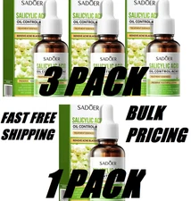 SADOER Salicylic Acid Anti Acne Facial Serum for Pimples Oil Control 05/30/2026