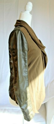 Veste Moto Vierge NYC Mixed Media #30M-9027 - Taille S, Vert Olive, Occasion Très Bon état