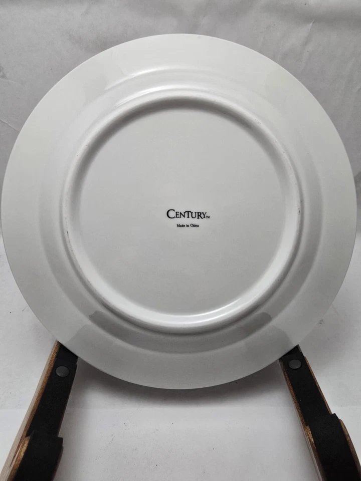 Century China Christmas Theme Dinner Plate 10-1/2" Tree Mistletoe - Image 2 of 2