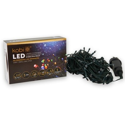Lichterkette Weihnachtsbaum 50 LED CW 2,5 m IP20, grünes Kabel