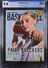 PAIGE BUECKERS ROOKIE BECKETT BASKETBALL MAG 2025 DALLAS WINGS COVER CGC 9.8
