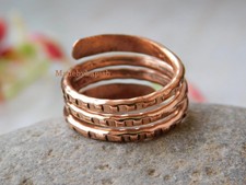 Solid Copper Ring Band for Men Women Arthritis Pain Copper Rings