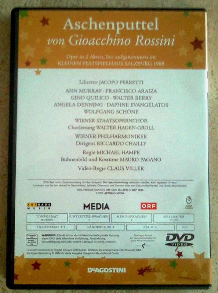 Aschenputtel / Rossini Oper - DVD - Die Opernsammlung - Bild 2 von 2
