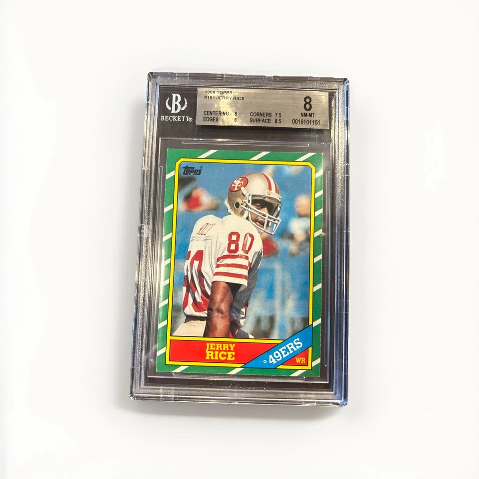 1986 Topps - Jerry Rice #161 Rookie Card - Image 2 of 4