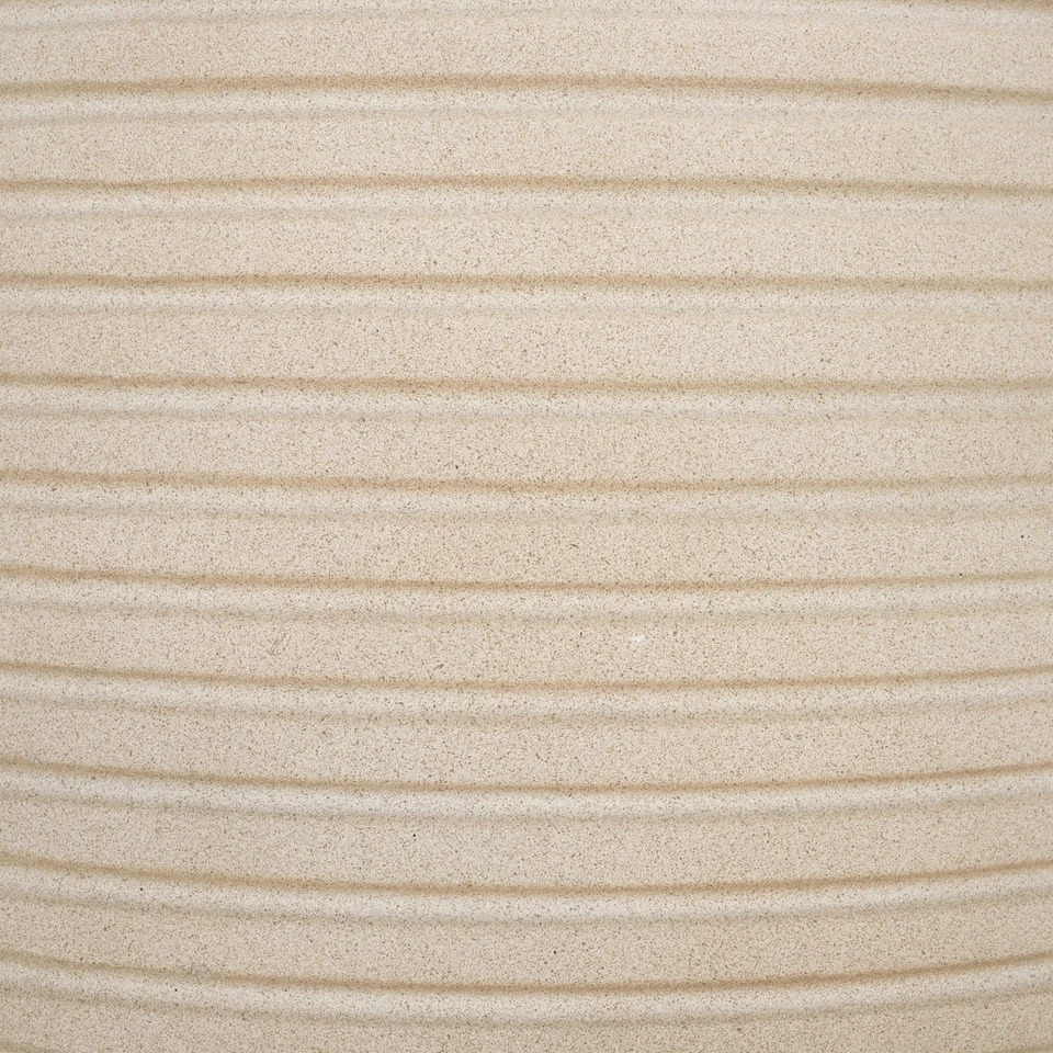 Juego de 2 macetas jardineras colección exterior jaspe beige ficonstone Foto 4 de 4