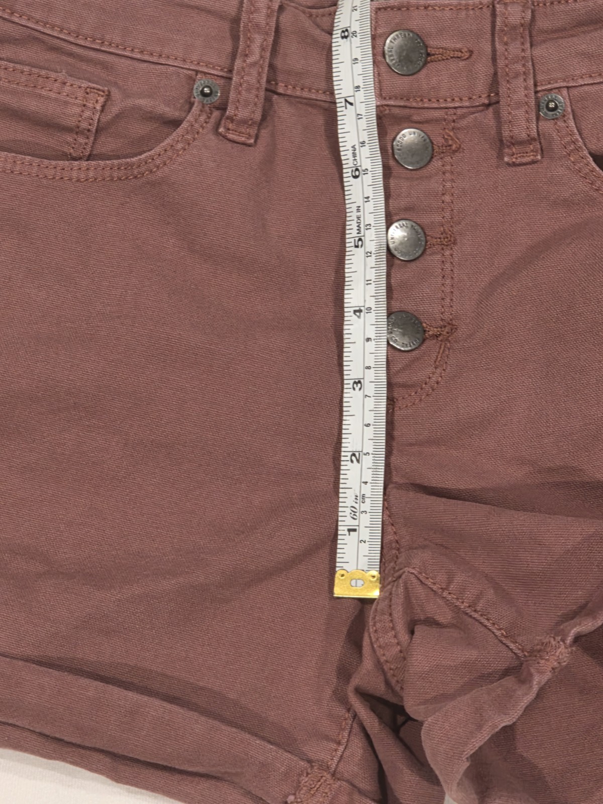 Womens Universal Thread Bundle Button Fly Jean Sh… - image 6