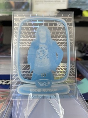 EDDIE MUNSON #20 1/1 BLUE PRINT PROOF Stranger Things Topps High Tek Hobby Box
