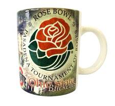 OSU Ohio State University 1996 Season Pasadena Tourn of Roses Rose Bowl Mug Vtg