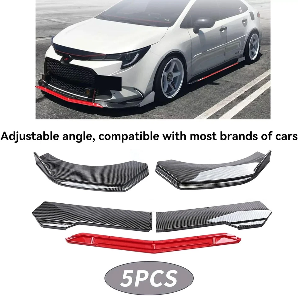 For Mazda MX-5 Miata 2006-2022 Front Bumper Rear Lip Spoiler Splitters Body Kit Foto 4 de 4