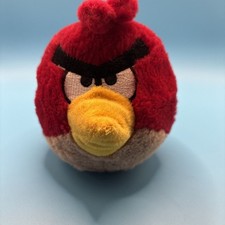 Angry Birds 2010 Plush Red Bird Toy Stuffed Animal 5" Commonwealth