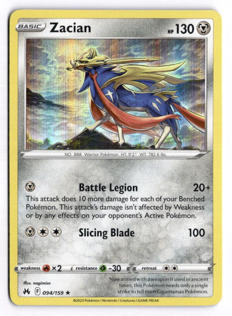 Zacian 094/159 Crown Zenith for sale | eBay