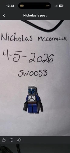 LEGO Star Wars Jango Fett Minifigure 2002 sw0053 balaclava head (7153)