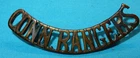 GENUINE THE CONNAUGHT RANGERS BRITISH MILITARY SHOULDER TITLE BADGE