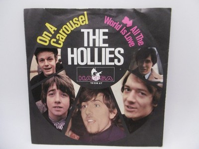 Hollies, On A Carousel, All The Word BEAT, German Hansa 19 338 AT Single 7'' 1967