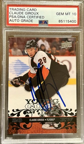 Claude Giroux Signed Autographed Upper Deck Young Guns PSA/DNA AUTO