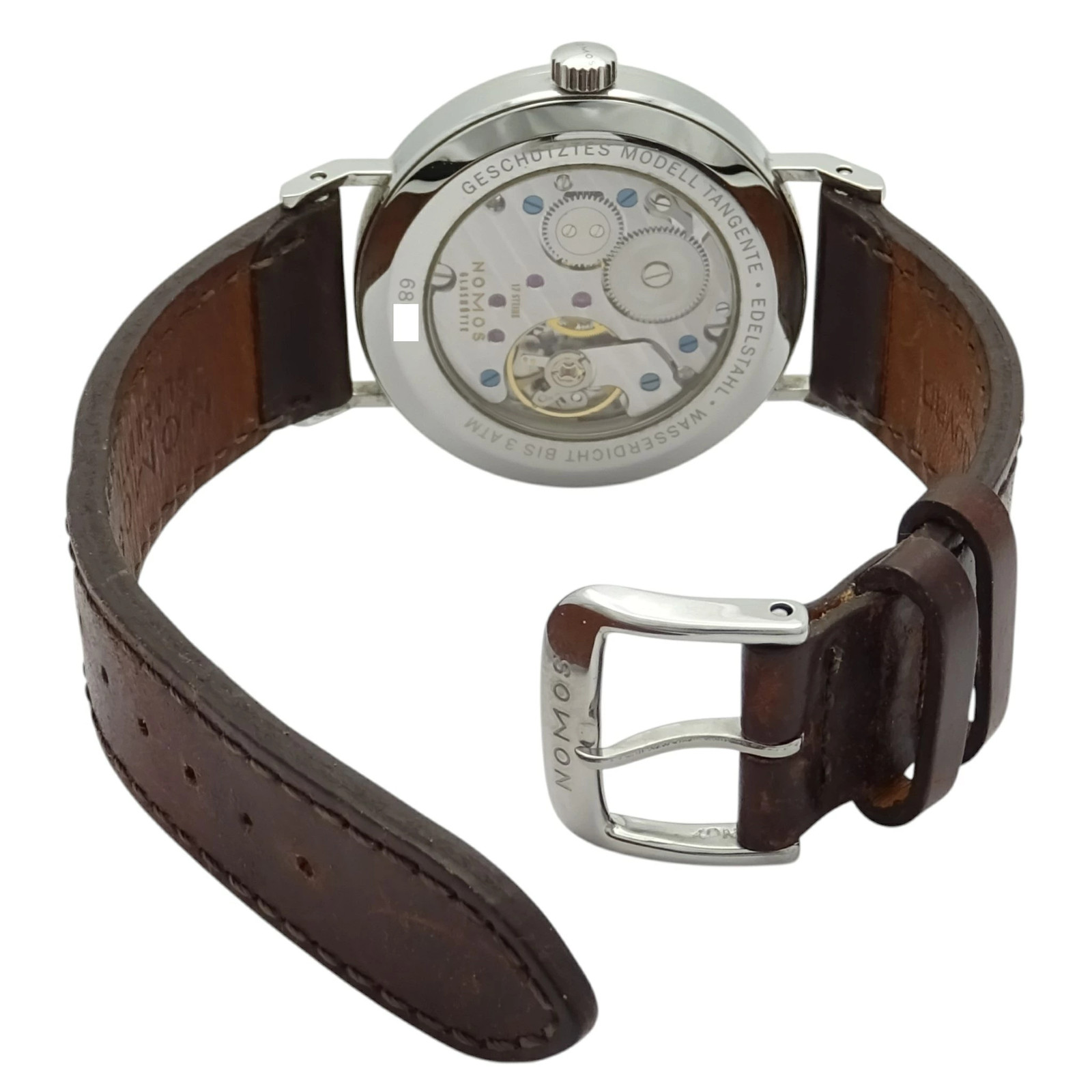 Used NOMOS Tangente 35 TN1A1W2 Manual Winding Women's Watch image 4