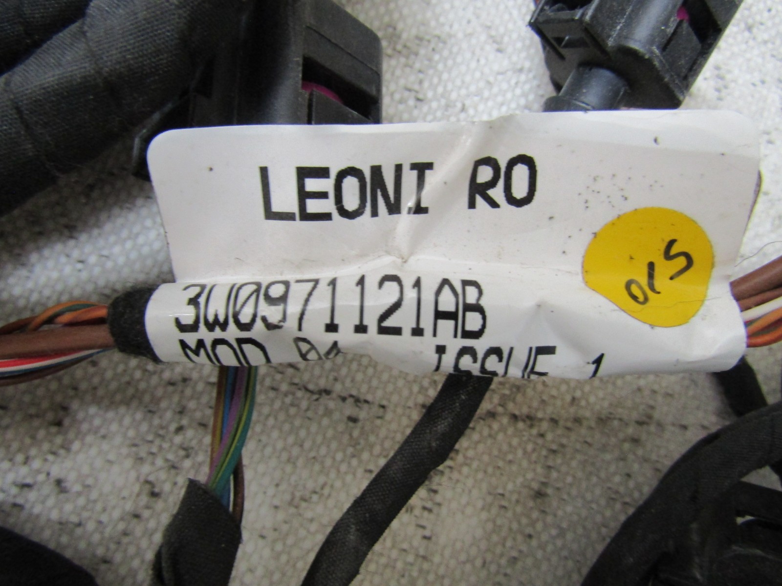 11-18 Bentley Continental GT GTC Front Right Pasenger Side Door Wire Harness OEM