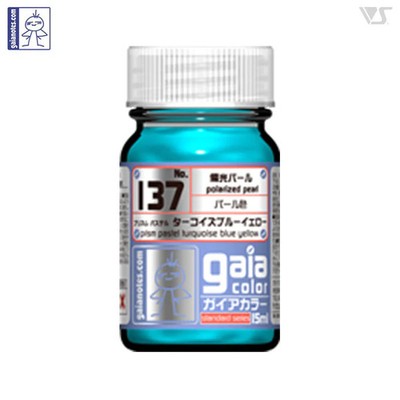 Gaia Color Lacquer GC137 Prism Pastel Turquoise Blue Yellow 15ml