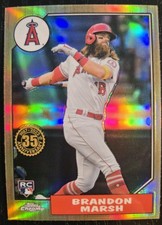 Brandon Marsh 2022 Topps Chrome Refractor 87BC-18 RC Angels Rookie 