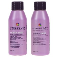 Pureology Hydrate Sheer Shampoo 1.7 oz  Conditioner 1.7 oz Combo Pack