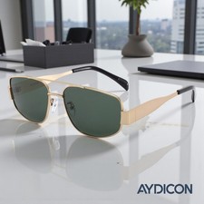 Aydicon Trendy Gold Aviator Polarized Women's Sunglasses UV 400 311-003-C4-55