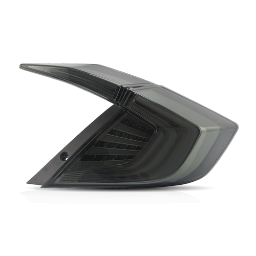 LED Tail Lights DRL w/Dynamic For 2016-2021 Honda Civic Sedan Smoke Brake Light - Picture 3 of 19